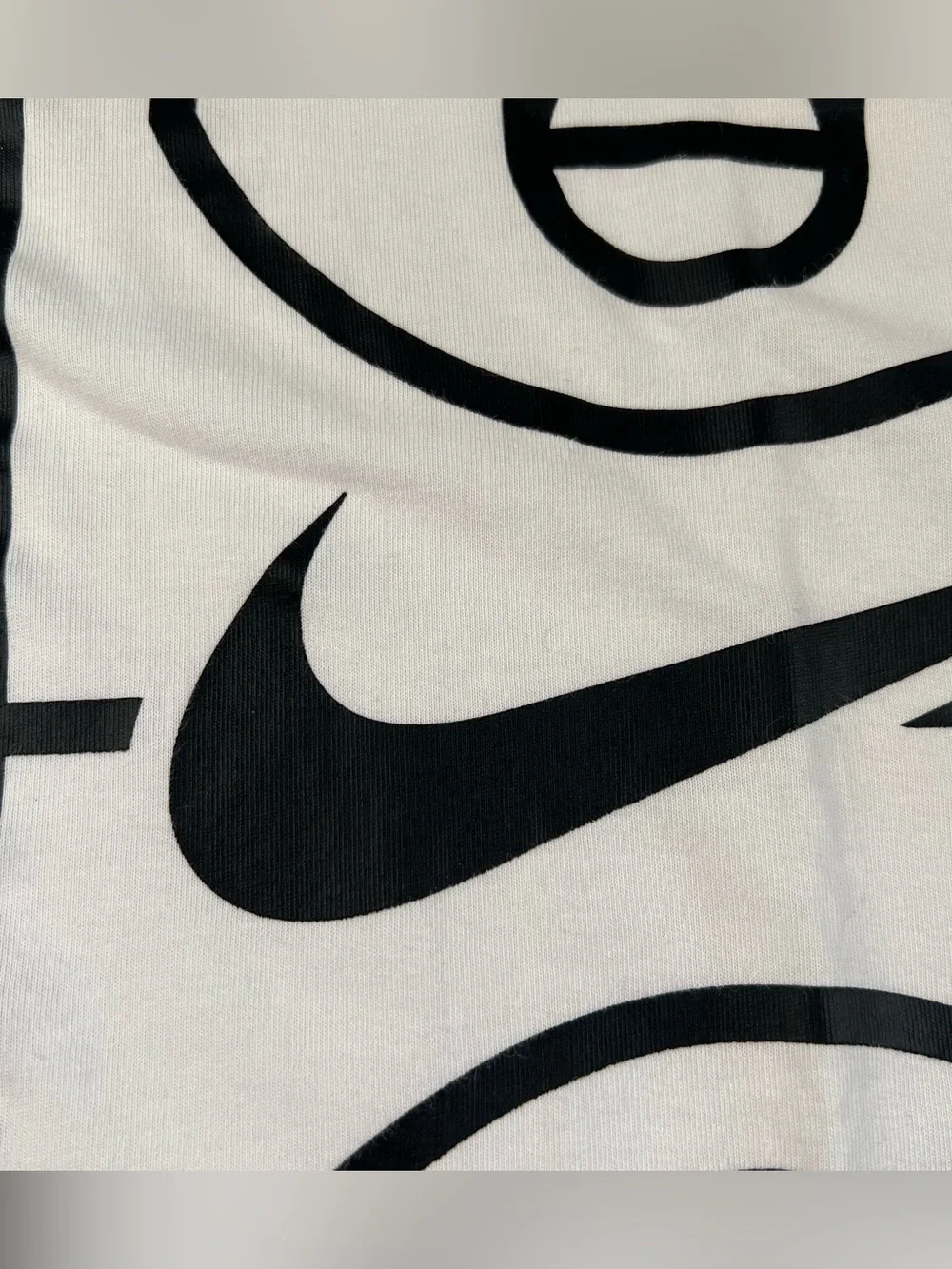 Nike Basketball T-Shirt Long Sleeve White Black Dri-Fit Men's Small